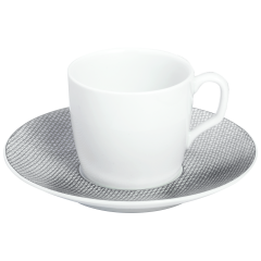 Espressotasse, Form "MEISSEN® Cosmopolitan", Mesh, platin, V 0,05 l