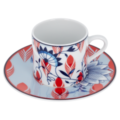 Espressotasse, "Meissen Collage","Bloomy Feathers", V 0,05 l