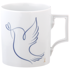Henkelbecher, Form "Berlin", "Peace Collection", Peace Dove, blau, V 0,25 l