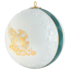 Baumschmuck Kugel Reliefsterne, Geflügelte Löwin, Ø 7 cm