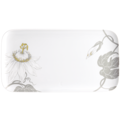Teller, rechteckig, Form "Nova", Passionsblume, 30 x 16 cm
