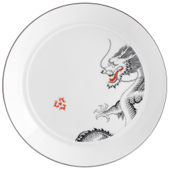 Soup Plate, Shape "Vitruv", Fortune Dragon, Ø 24 cm