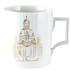 Mug, Shape "Berlin", Stiftung Frauenkirche, Logo, Gold, V 0,25 l