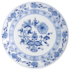 Dessertschale, Form "No 41", Zwiebelmuster, kobaltblau, weißer Rand, Ø 18 cm