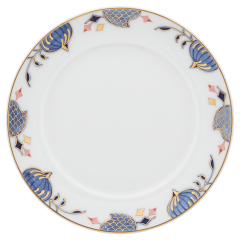 Brotteller, Form "No 41", Noble Blue, Zwiebelkante, Ø 14 cm