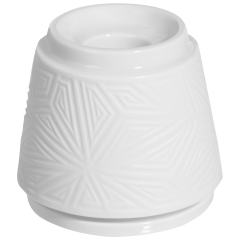 Leuchter, Vitruv, Biskuit Weiß, H 6,5 cm