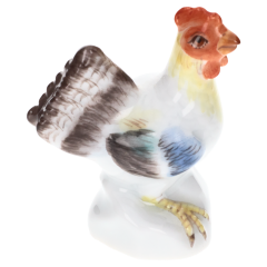 Vogel Haushenne, Bunt staffiert, H 3,5 cm