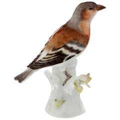 Vogel Buchfink, Bunt staffiert, H 14 cm