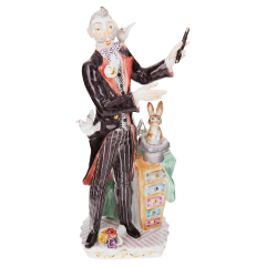 Zirkus Zauberer, Bunt und gold staffiert