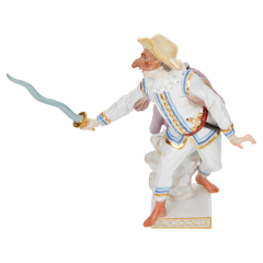 Coviello, Coloured with gold, H 18 cm