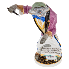 Affenmusiker Meerkatze als Dirigent