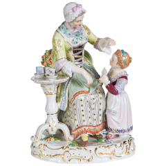 Figur, "Großmutters Geburtstag", H 21 cm