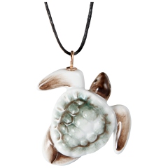 Anhänger "Natur leicht" Vollrelief Schildkröte, 4 x 3,3 cm