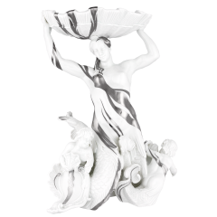 Nereide, Platinum painting, H 34 cm