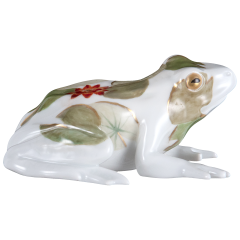 Frosch, Seerosenblätter, 6,5 cm