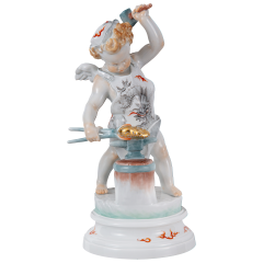 Amor als Schmied, Drache, H 21 cm