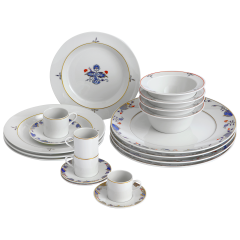 Speise-Set, 20-tlg. für 4 Personen, Noble Blue