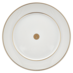 Brotteller, Form "No 41", Swords Luxury Gold, Schwertermedaillon, Goldfaden, Ø 14 cm