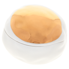 Zitronendose, Goldpunkt, L 7,5 cm