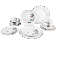 Starter set, 14-pcs, Shape "Vitruv", Platinum