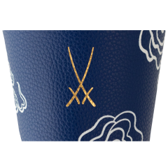Cuff for coffee to go mug large, lucky dragon, blue1