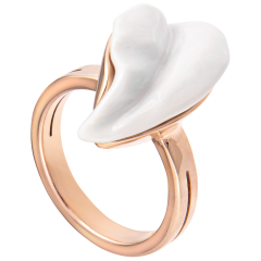 Ring Bloom Collection, 925 silver rose plated, 52 mm