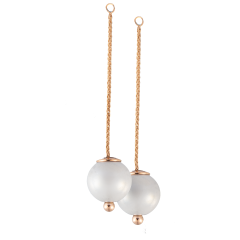 Ergänzung zu Ohrstecker Pearl Collection Pure White, Roségold