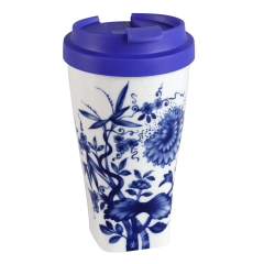 Coffee to go Becher mit Kunststoffdeckel, Form "Nova", "The Original", weiß V 0,35 l