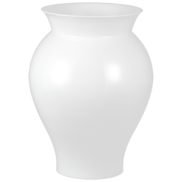 Vase, Weiß, H 40 cm