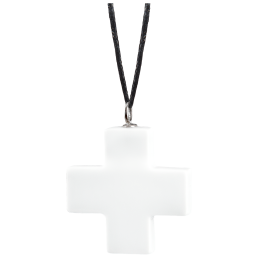 Anhänger Kreuz, 750 Weißgold