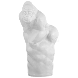 Gorilla, Weiß, H 16,5 cm