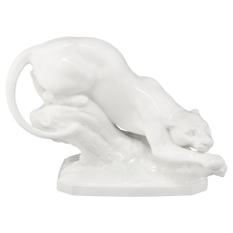 Panther, Weiß, H 28 cm