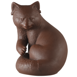 Roter Panda, Böttgersteinzeug, H 33 cm