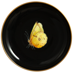 Schälchen mit Hänger, Goldene Acht auf schwarzem Hintergrund, Ø 13 cm