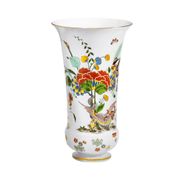 Vase "Ostasiatischen Blumenmotiven", H 41,5 cm