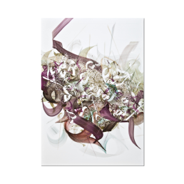 Wandbild Unikat "Happy Talk", Unikat Khaled Al-Saai, 75 x 51 cm