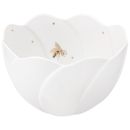 Seerosenschälchen, Bienen mit Goldpunkten, H 6,5 cm