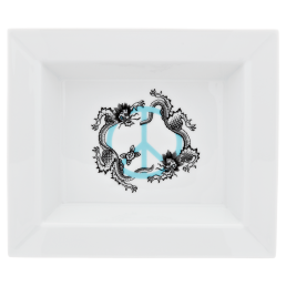 Vide-poche mittel, "Peace", türkis, 16 x 13,5 cm