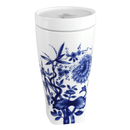 Coffee to go Becher mit Porzellandeckel, Form "Nova", "The Original", weiß, V 0,35 l