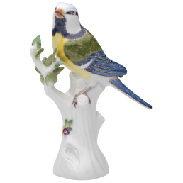 Vogel Blaumeise, Bunt staffiert, H 14 cm