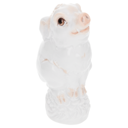 Chinesisches Jahrestier Schwein, Bunt staffiert, leicht, H 11,5 cm