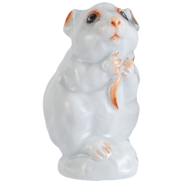 Maus Tierkind, Rot staffiert - Leicht, H 4,7 cm