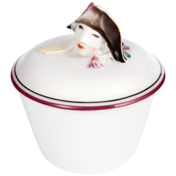 Dose "Harlekinkopf", H 10,5 cm