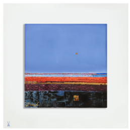 Wandbild, Fenster und Stern, 30 x 30 cm