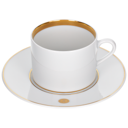 Coffee cup & saucer, Swords Luxury Gold, gold rim, V 0,15 l