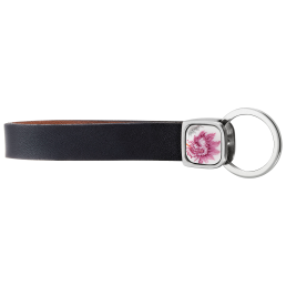 Schlüsselanhänger Ming-Drache Purpur, 925 Sterlingsilber